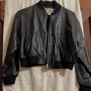 Vintage The Limited Leather Bomber Jacket